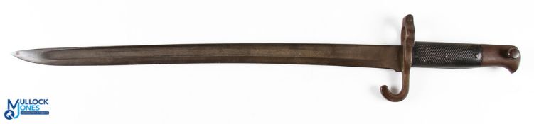 Austrian Army 1870 Pat Bayonet with stamps to quillon and stamped to blade C&J, blade length 48cm,