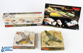 Boxed Dinky Police Vehicles Gift set 294 with warning signs x2 and cones x3 original card insert and