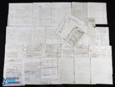 Northumberland - Norham & Lowick 1708-1814 - extensive archive of manuscript documents and letters