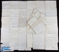 Kelso - Roxburghshire 1827-28 - archive of 63 letters on various subjects addressed to John Smith,