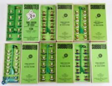 c1970 Subbuteo HW Table Soccer Teams, a good clean collection to include ref 19 Barcelona, ref 21