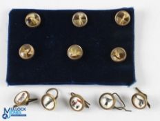 Guinness Waist Coat Part Set of 5 Buttons Guinness is Good For You, plus a set of 6 cricket themed