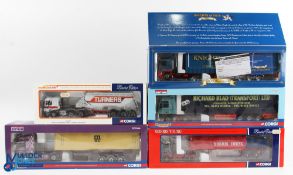 Corgi 1/50 Scale Lorries (5) - CC12707 ERF ECS Feldbinder tanker Turners Ltd, CC12930 Scania topline