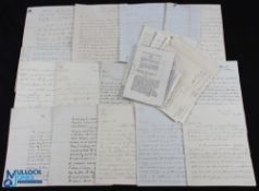 Naval - Early 19th c good group of ms letters relating to the British Navy in the post Nelson era in