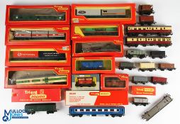 Mixed Selection of Triang and Hornby OO Gauge Rolling Stock - inc coaches, wagons, container wagons,