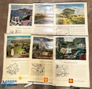 Shell Travel Posters (8) - fine group of eight original travel posters issued by the Shell Oil