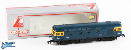 Lima O Gauge Class 33 Diesel Loco model 216577A2, no. D6524 in BR blue, in original box, appears
