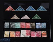 South Africa - Cape Colony: early collection of 22 Postage Stamps 1850s-1900s, interesting