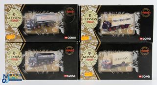 Corgi Guinness Commercial Diecast Lorries (4) - 21101 AEC Ergomatic tanker, 22706 Bedford TK box