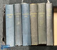 Country Life Magazine - 6 volumes of 3 complete years