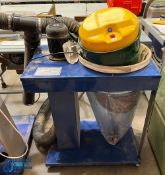 Record Power RDX600I Dust Extractor with wheeled metal trolley and hoses 230v COLLECTION ONLY