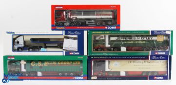 Corgi 1/50 Scale Lorries (5) - CC12416 Volvo FH globetrotter curtainside Jefferies of Otley, CC12703