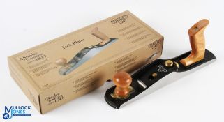 Boxed Stanley SW Jack Plane Woodwork tool, 2007 made in Belgium plane in light used condition
