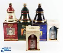 Full unused Bell's Whiskey Old Scotch Decanters to include a Prince of Wales 50th birthday,