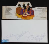 The Beatles and George Martin - Autograph - The Beatles autographs featuring John Lennon, Paul