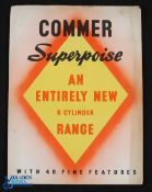 Commer Lorries c1938 Large Poster Size Brochure with 8 photographs of their range of 5 Models of