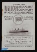 Union Steamship Company of New Zealand 1927 - an extensive 54 page Pocket Guide giving details of