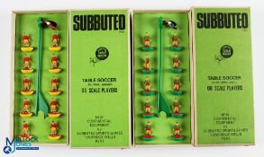 2x Scarce Subbuteo HW Table Soccer Teams a ref 82 Den Hagg (Holland), a ref 86 Go Ahead Eagles