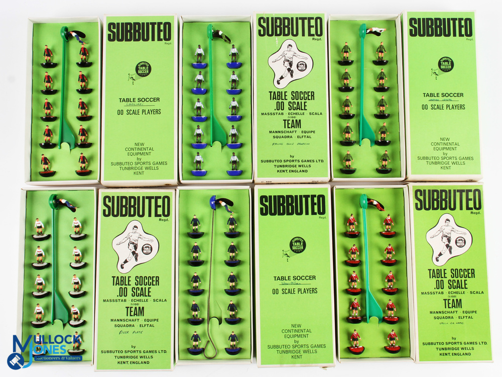 c1970 Subbuteo HW Table Soccer Teams, a good clean collection to include ref 18 Inter Milan, ref