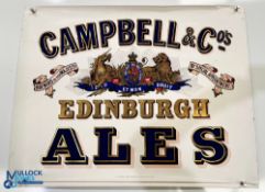 4x Vintage Campbell & Co Edinburgh Ales poster printed by J N Johnson & Sons of Hatton Garden