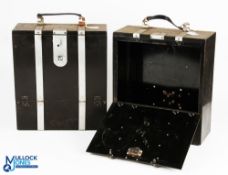 Craven Equipment Motorbike Motorcycle Panniers, in black with aluminium finish, a good pair, missing