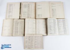 1915-1940 Pre-Nationalisation Railway Locomotive 6 Handwritten Train Spotter Noted books, full of
