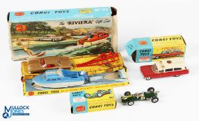 Corgi Boxed Gift Set 31 Riviera part set, with original box (missing one internal flap) and card