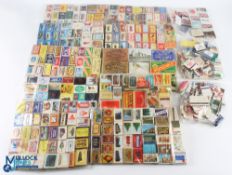 Large collection of empty matchboxes