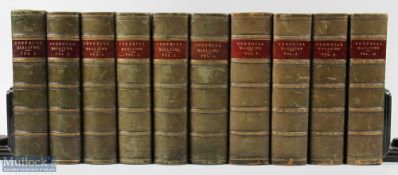 Cornhill Magazine - a set of the first 10 volumes of this highly important Victorian fictional
