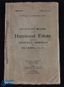 Yorkshire - Wharfedale - The Harewood Estate printed sales book for the sale of the outlying