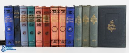 Sunday at Home 1864-1893 - 12 annual vols. In good condition, coloured plates throughout. Most