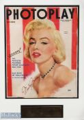 Entertainment - Holywood - Marilyn Monroe signed 'Photoplay' magazine display - America's largest
