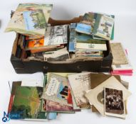 Mixed Ephemera Carton, to include postcards, travel guide booklets, local history booklets,