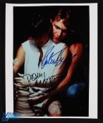 Autograph - Patrick Swayze and Demi Moore Print - signed to the front in ink, measures 20x25cm