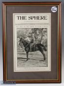 c1900 Framed Major General Robert Stephenson Smyth Baden-Powell, mounted and framed under glass