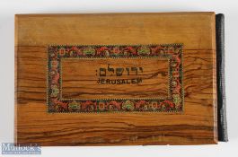 Jerusalem - Unusual Souvenir Booklet c1880s-1900 - being of 12 photograph views of Jerusalem and