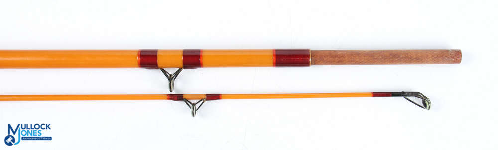 Olivers of Knebworth custom built hollow glass float rod 3pc, spigot ferrules, 28" handle, alloy - Image 3 of 3
