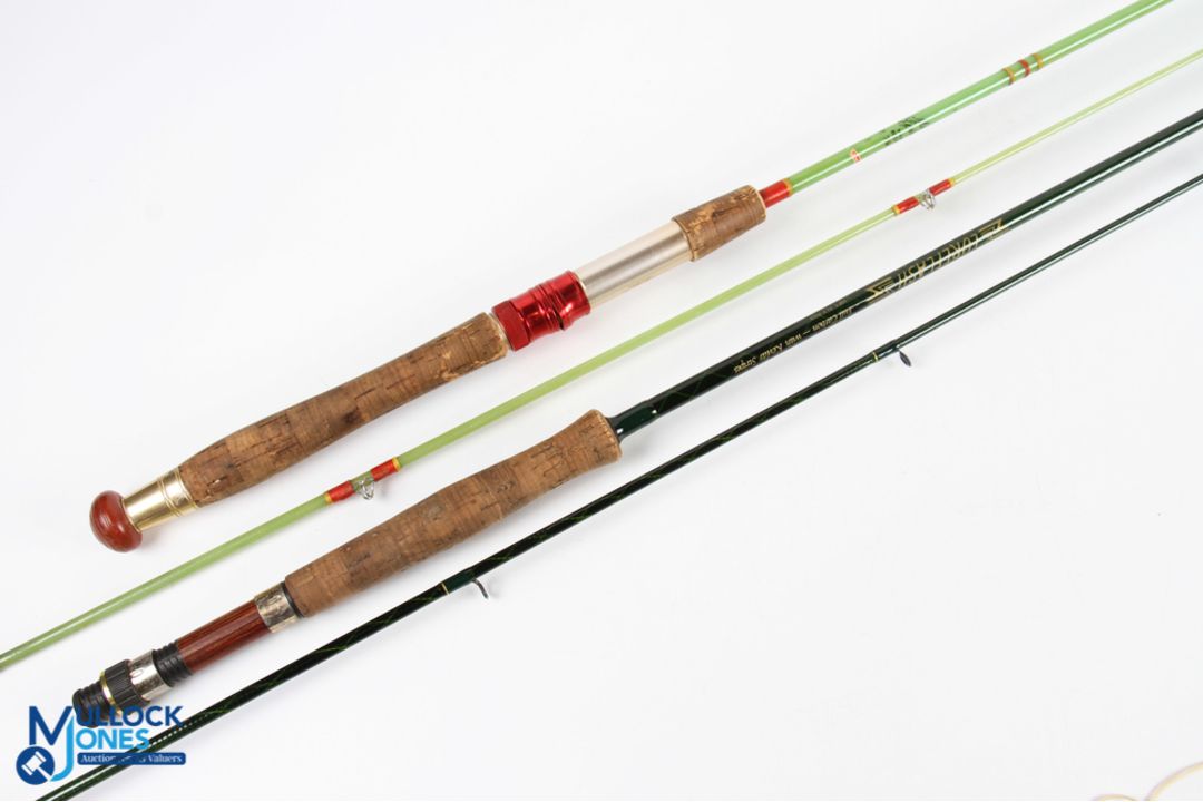 LureFlash full carbon fly rod with Kevlar stripes 10ft 2pc line 7/9# uplocking reel seat, lined - Image 1 of 2