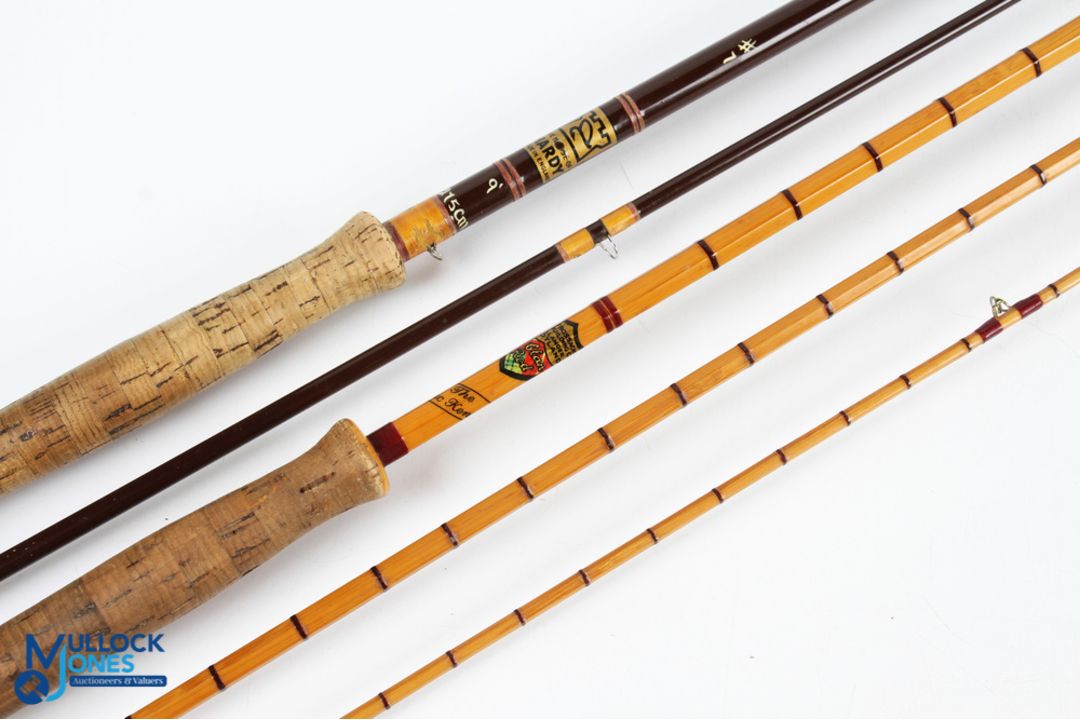 Hardy Alnwick hollow glass fibalite trout fly rod - 9ft 2pc line 7#, alloy uplocking reel seat, - Image 2 of 2