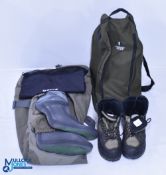 Orvis Sonic Chest Waders size L Tall, plus, a pair of Orvis Vibram lug pattern wading boots, size