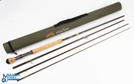 Courtland Endurance carbon fly rod 10ft 4pc line 8#, double alloy uplocking reel seat with