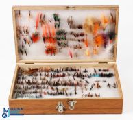 Bob Church wood, double sided, fly box 13.5