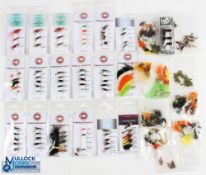 A large collection of new and used Trout Flies: 15x packs of trout river and reservoir flies, to