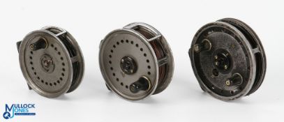 A collection of J W Young & Sons alloy reels, made up of: Beaudex 3.5