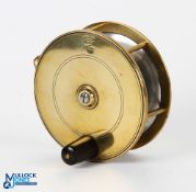 Robertson Maker Glasgow, brass centre pin reel 4.25