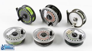 Leeds Rimfly alloy fly reel with 3 spare spools, 3.5