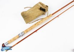 Hardy Alnwick split cane light salmon/sea trout rod 11ft 2pc, alloy down locking reel seat, tip