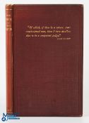 Pritt, T E - The Book of The Grayling, 1st ed 1888, brown cloth binding with gilt, 64 pages small