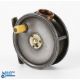 A scarce H Monk Seller Gunmaker, Chester, Dingly built alloy fly reel 3" spool with 3 screw brass - Image 1 of 2
