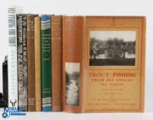 7x Fly Fishing Books - Nymph Fishing For Chalk Stream Trout G E M Skues 1960, The Angler and The